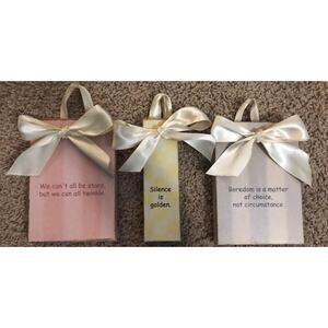 Cute Decorative Trio of Signs